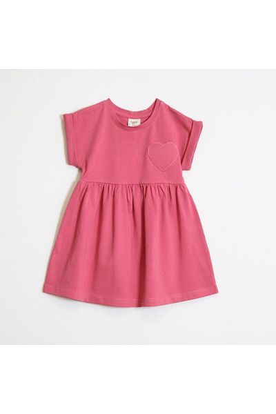 OZZY KİDS Girl's Collar Heart Dress