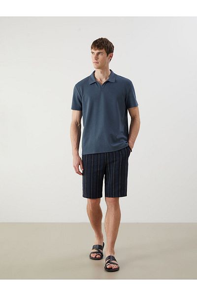 LC Waikiki Lcw Standard Mold Striped Men's Shorts Fast Fashion