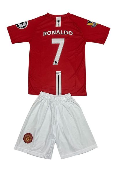 TETYS Moscow Final Kiristiano 2008 M.U.N.I.T.E.Dr.O.N.A.L.Do Jersey Set of 2 Short Sleeve Kids Sports Jersey
