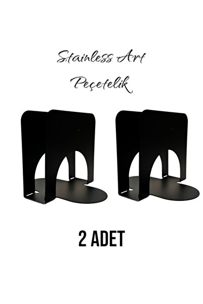 Stainless Art 2 Black Napkin Holders