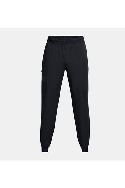 Under Armour Ua Unstoppable Woven Jogger Ανδρικό Φούτερ Παντελόνι 1388823-001 Μαύρο / Μαύρο