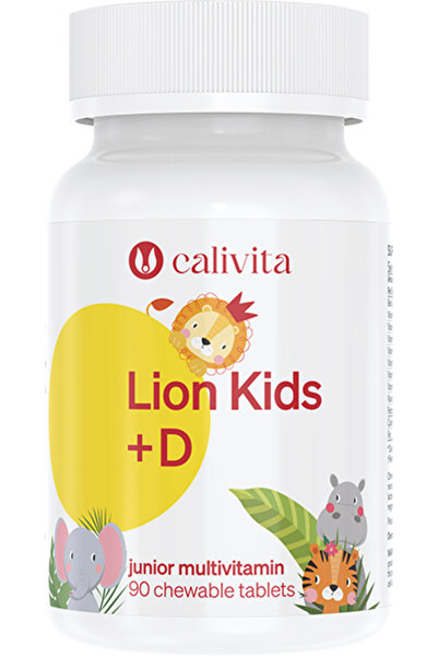 Calivita Vitamina D pentru copii Lion Kids (90 de comprimate masticabile) - Calivita