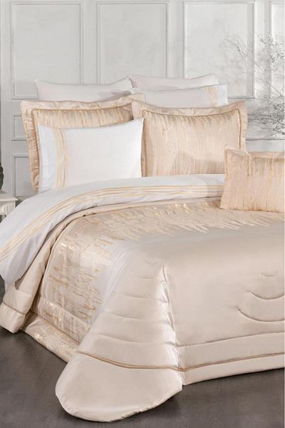 Çeyiz Diyarı Reyes 10 Piece Dowry Set Cream