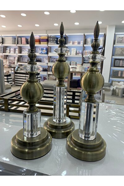 ACAR HOUSE Üçlü şamdan kristal