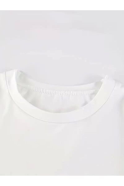 CVS 20/1 compack printed oversize short sleeve bicycle collar t-shirt - white