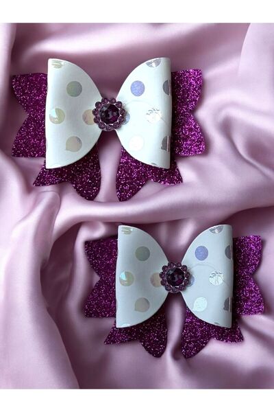 Barneystore Cat Dog 2-Piece Polka Dot Buckle Set