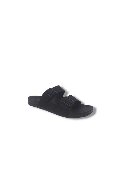 Zerhan Elispoly 225 Men's Black Buckle Daily Use Slippers