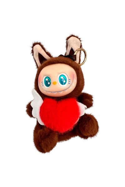BaoBao Plus Labubu Red Heart 15cm – Fall in Wild – Brown Figurine with Wings, Collection Box, BaoBao
