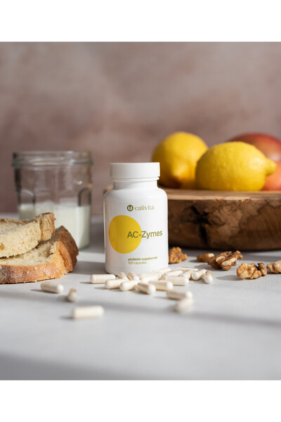 Calivita AC-Zymes Probiotics Lactobacillus Acidophilus (100 Capsules) -