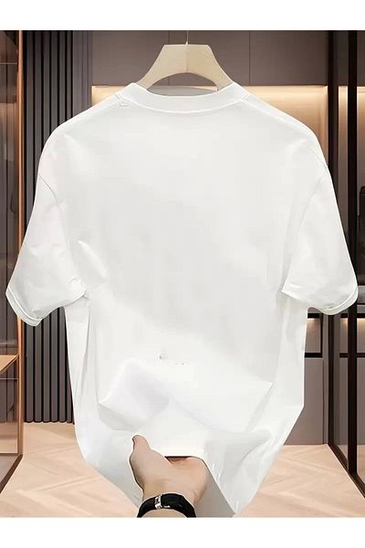 CVS Comfortable Crew Neck T-Shirt, Creative Cartoon Print - Soft Polyester, Wearable in All Seasons- Be