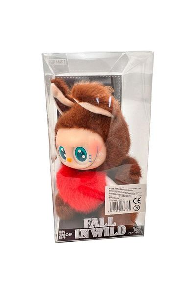 BaoBao Plus Labubu Red Heart 15cm – Fall in Wild – Brown Figurine with Wings, Collection Box, BaoBao