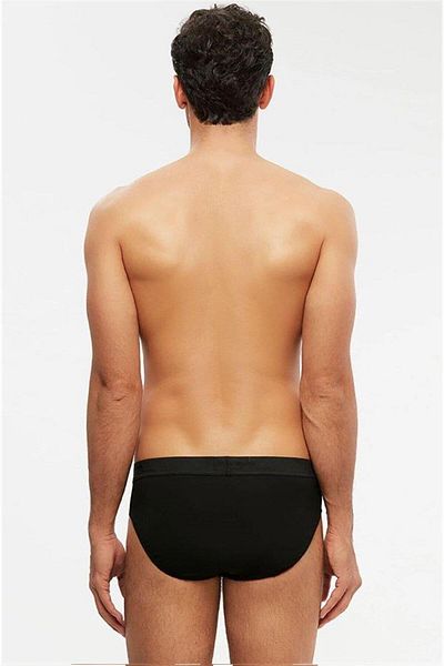 Kom 10031 Ariel Cotton Modal Thick Sports Rubber 2 Pack Slip Panties