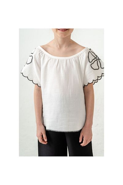 CİCHLİD Woven Set with Girl's Sleeves