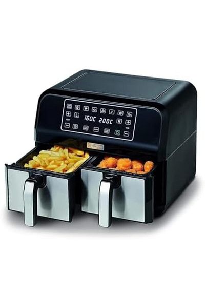 Kenwood Digital Twin Air Fryer 1.7KG+1.7KG 4L+4L XXXL Capacity with DualZone Technology & Dual Fryin