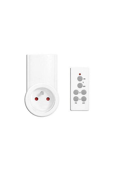 OEM Smart Socket with Remote Control, IP20, Grounding, Max Distance 30m, White