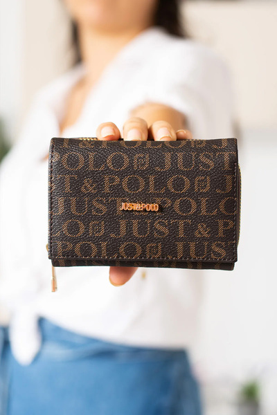 Just Polo Original Women's Card Holder Paper & Coin Compartment Model Stylish Card Holder Wallet