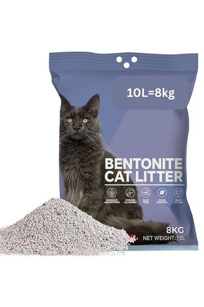 CASAMOJO Bentonite Cat Litter ,99% Dust-Free, Easy to Clean(10L=8kg)