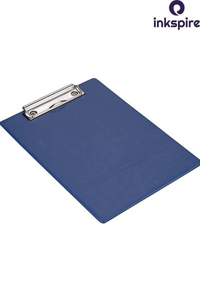 inkspire Capless Secretarial A4 Pvc 1 Piece Document Holder with Clamp on the Top File Clipboard Writing Table Office Stationery