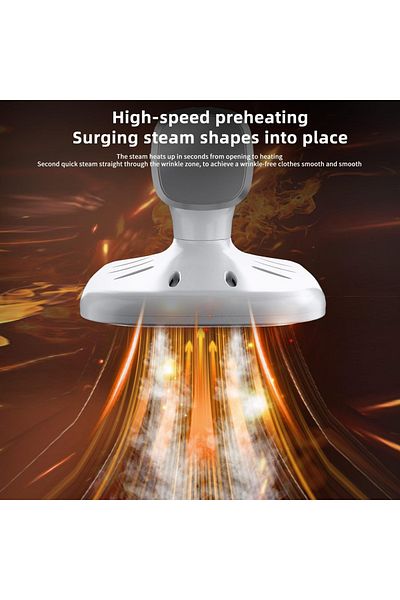 FOXMAG24 Portable steam iron, 180° rotatable, 32W, for all fabrics, 20 ml tank capacity, white