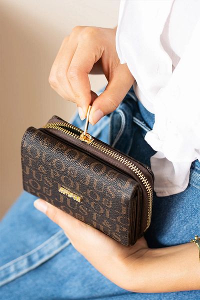 Just Polo Original Women's Card Holder Paper & Coin Compartment Model Stylish Card Holder Wallet