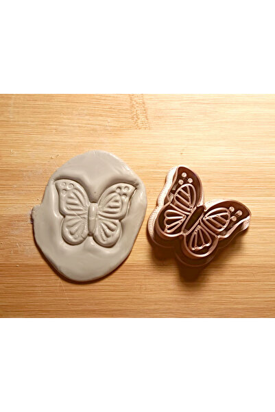 Enbceramic 3 CM KELEBEK POLİMER KİL KALIP SERAMİK KALIP