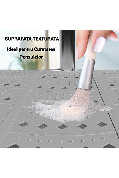 OEM Organizator de baie, covoraș din silicon pentru instrumente de machiaj și styling, capac pliabil pentru chiuvetă