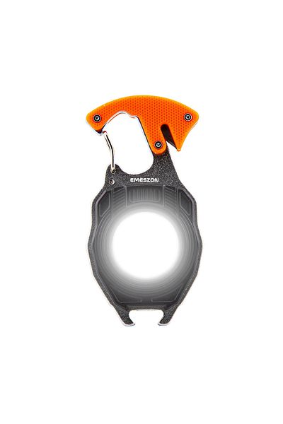 EMESZON COB LED 40W Flashlight, Gadget type EMESZON® CRW5147, 6 Lighting Modes Keychain Survival Kit, orange