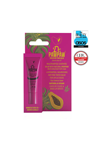 Dr.Pawpaw Balsam vegan multifuncțional, nuanță roz aprins, Dr.PAWPAW, 10 ml