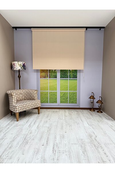 mep mekanik Donatti Stor Perde İthal Mat Polyester Koyu Krem P1100