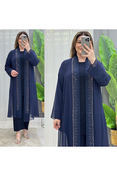 GK Σετ τουνίκ Sandy Chiffon 3 τεμαχίων Plus Size
