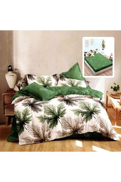 NufJoy Fine Cotton Linen 6 pieces Fitted sheet for mattress 160x200 cm or 180x200 cm