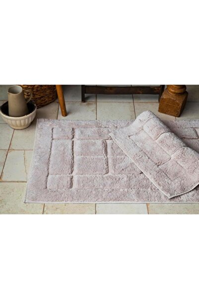 Apricitas HOME حصيرة حمام 60 × 100 / 50 × 60 طوب بيج - حصيرة