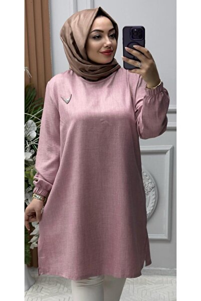 Ebrarengiz Moda KETEN KADIN TUNİK