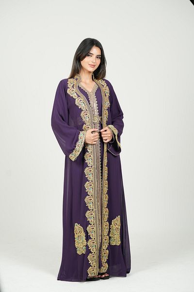 al bent al sharqieh Moroccan Kaftan Embroidered Luxury Dress Women Kaftan Dress