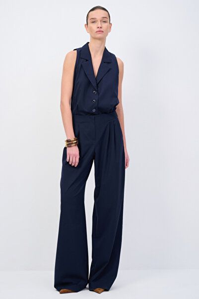 Love My Body Moda Tutkusu Kolsuz Geniş Paça Tulum