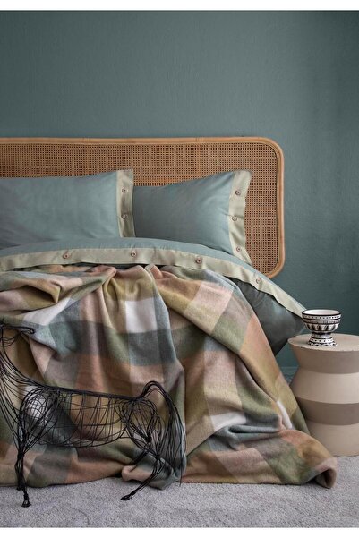 Apricitas HOME طقم غطاء لحاف مفرد بورتو زيتوني - غطاء لحاف