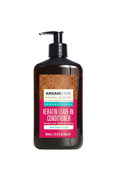 Arganicare Balsam fără clătire cu keratină pentru păr creț, Arganicare, 400 ml
