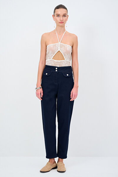 Love My Body Moda Tutkusu Cep Detaylı Denim Pantolon