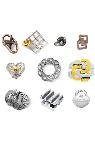 OEM New Game, Metal Puzzle, for children and adults, 10 pieces, difficulty 4