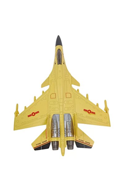 İZMİR ASKERİ MALZEME Cek Birak Sari Renkli Askeri Savas Ucagi Modeli J 15 Flaying Shark Maket RC Ucak