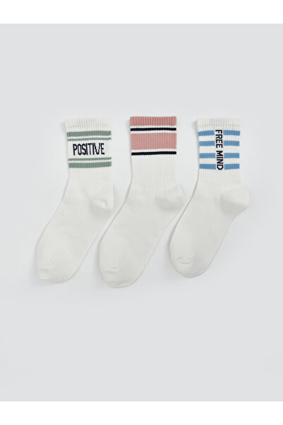 LC Waikiki Șosete de damă cu model, pachet de 3