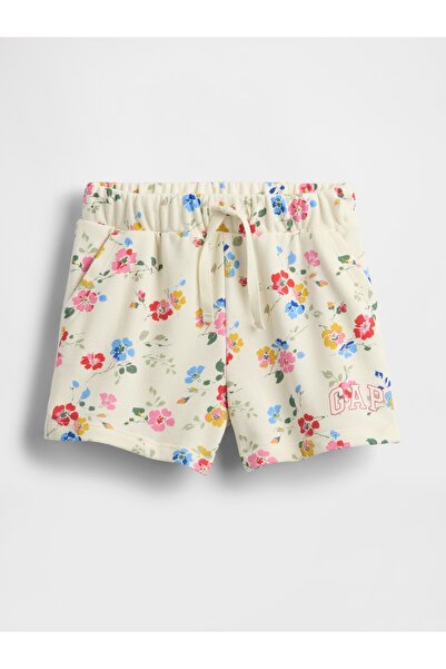 GAP Kız Bebek Kırık Beyaz Gap Logo Havlu Kumaş Pull-On Şort