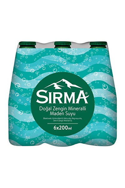 Magika Design Sırma Doğal Zengin Mineralli Maden Suyu 200 ML x 6 Adet