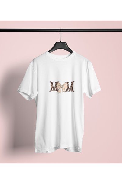 MG Mom Printed Women's Circle Neck Cotton Oversize Short Sleeve T-Shirt