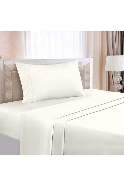 CASAVIA Premium Bedding Sets- 400 Thread Count- Soft Sateen 100% Cotton - Twin 3 Piece sheet sets,