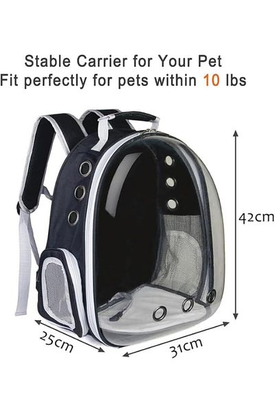 CASAMOJO Cat Backpack (Black), Cat Carrier