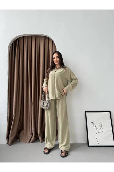 moda paketi Linen 2-Piece Trouser Suit