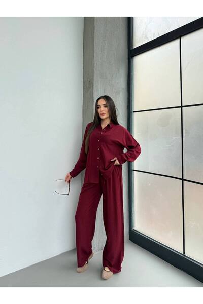 moda paketi Linen 2-Piece Trouser Suit