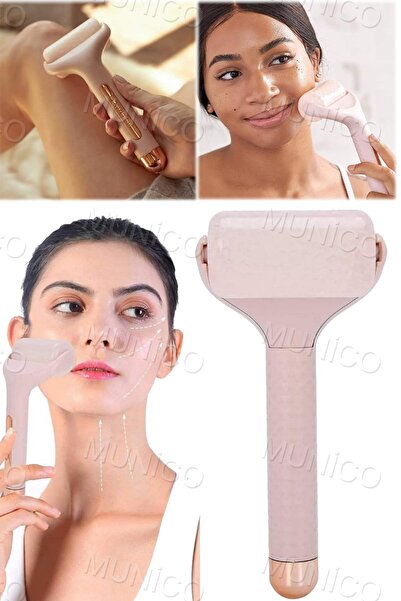 Munico Verimli-yüz Buz Rulosu Forskin Kaldırma Pürüzsüzleştirici Kırışıklıkla...