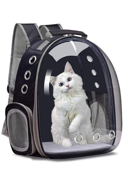 CASAMOJO Cat Backpack (Black), Cat Carrier